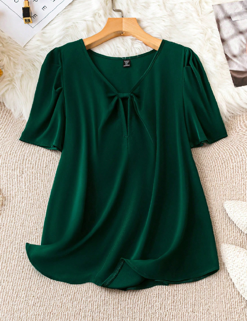 Bluza SHEIN CURVE, verde