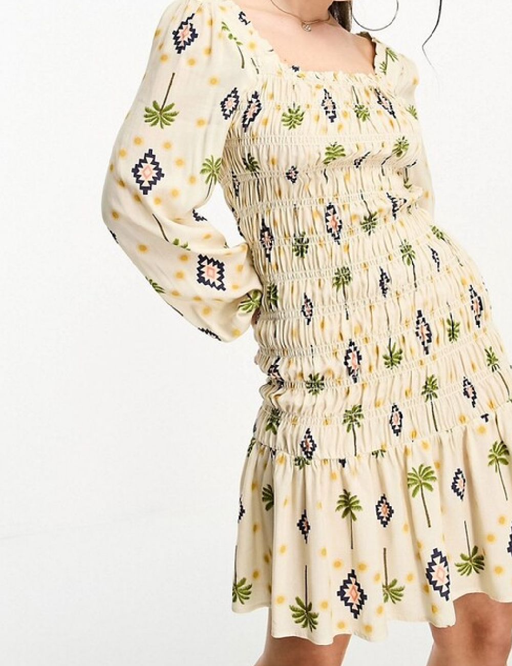Rochie scurta Never Fully Dressed, crem - 1 | YEO