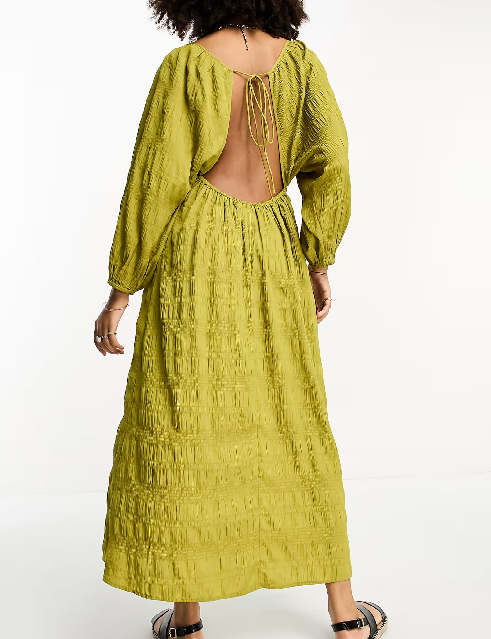 Rochie lunga ASOS, verde - 1 | YEO