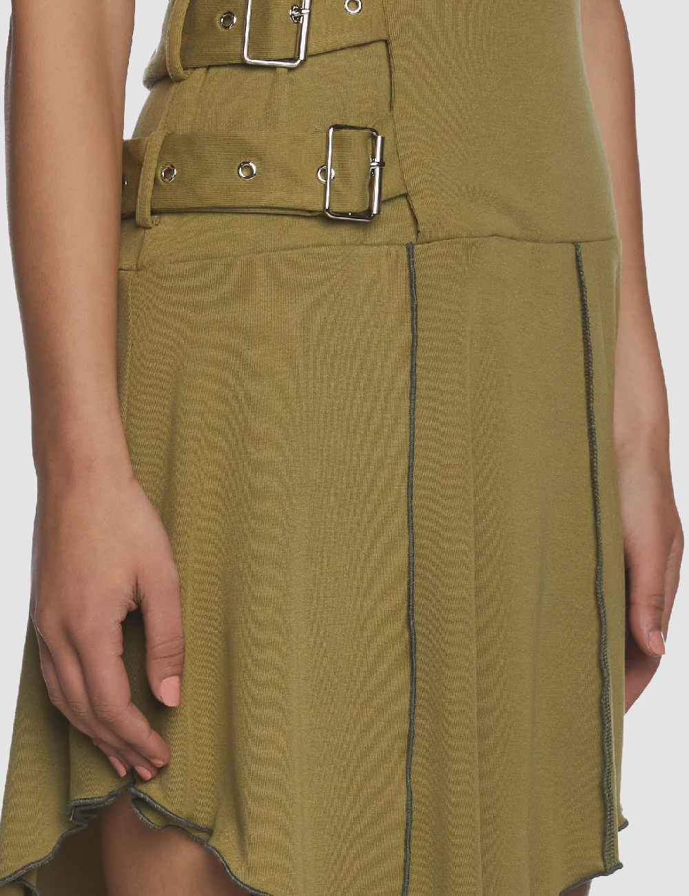 Rochie scurta The Ragged Priest, verde - 1 | YEO
