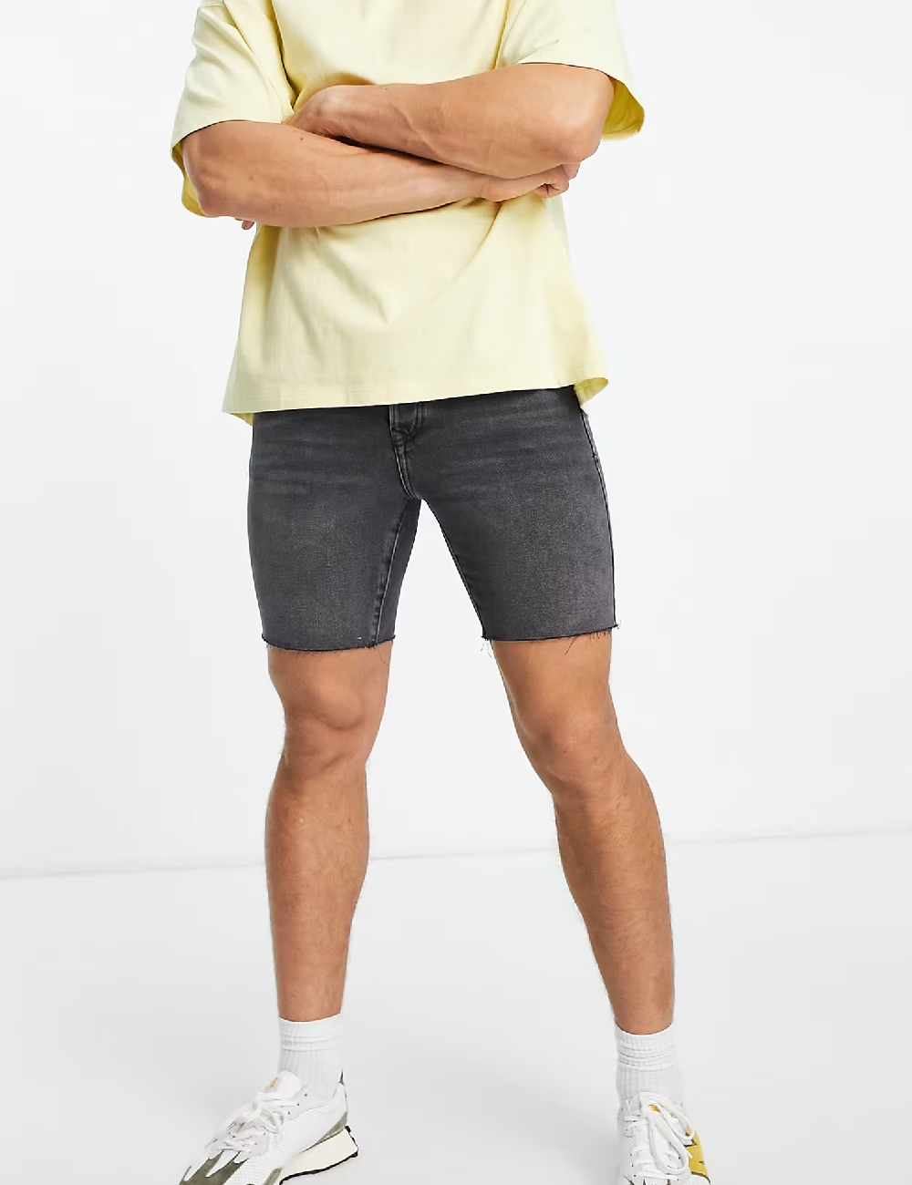 Pantaloni scurti Topman, gri inchis