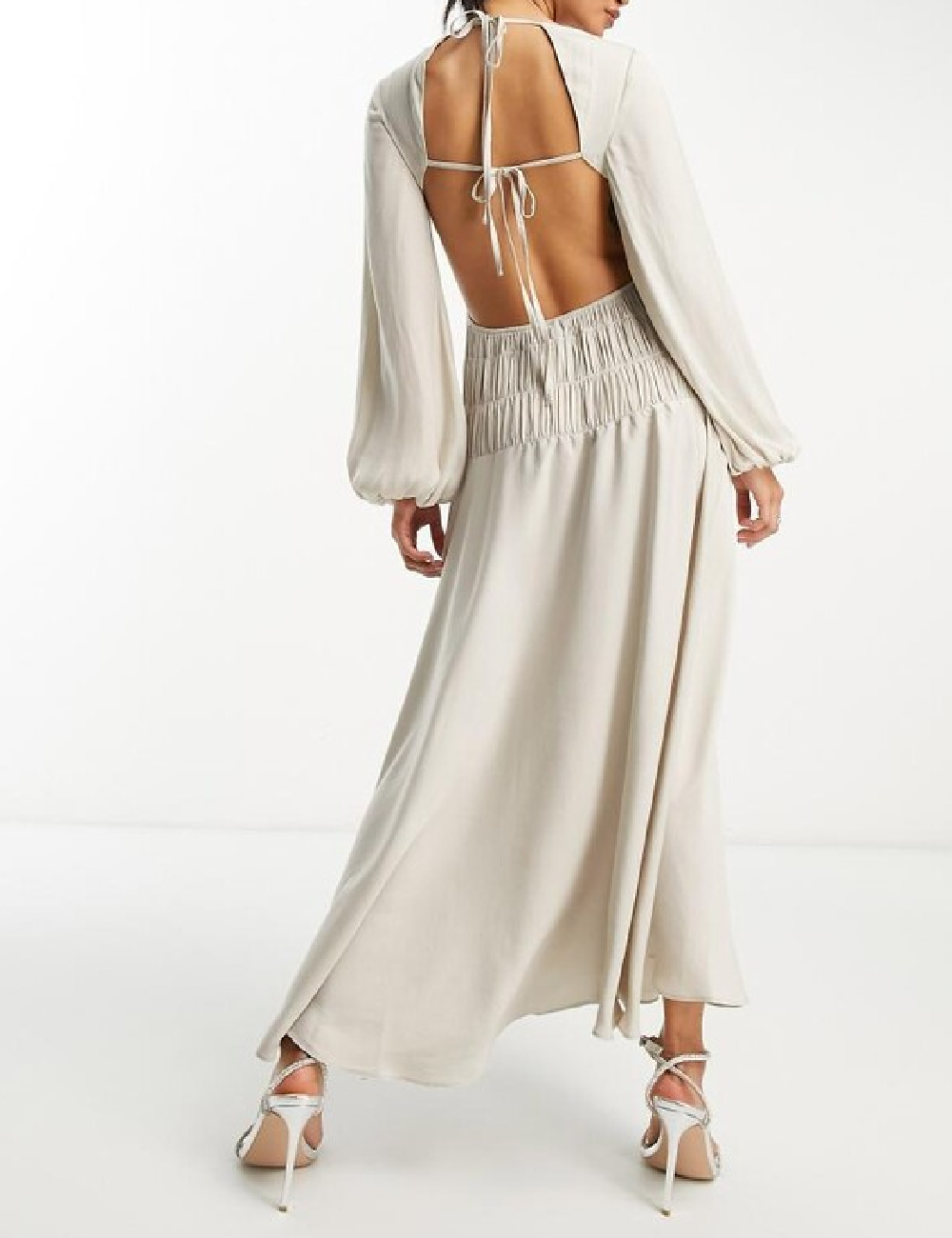 Rochie lunga ASOS, gri - 1 | YEO
