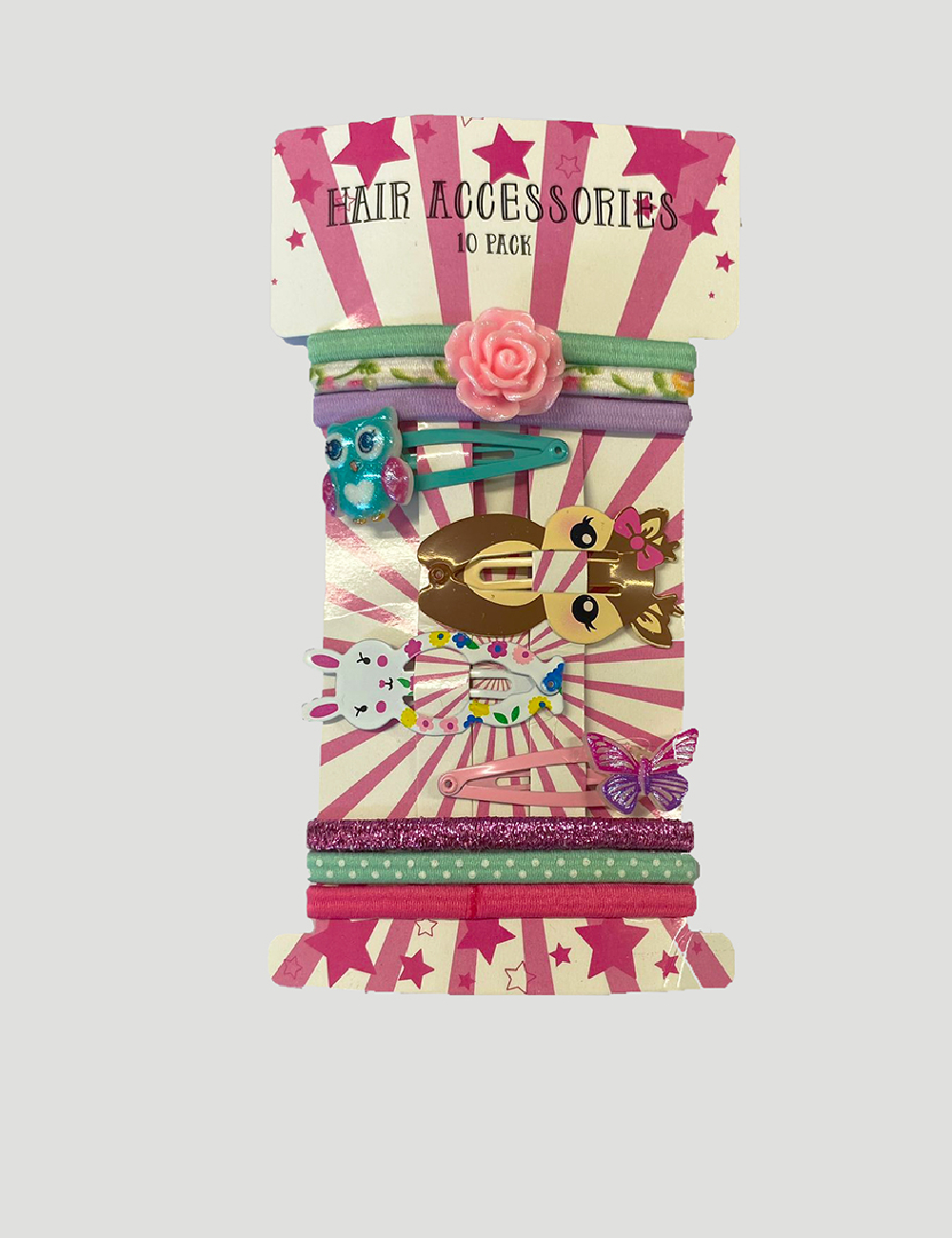 Set clame de par 10 bucati Little Concepts, mix culori