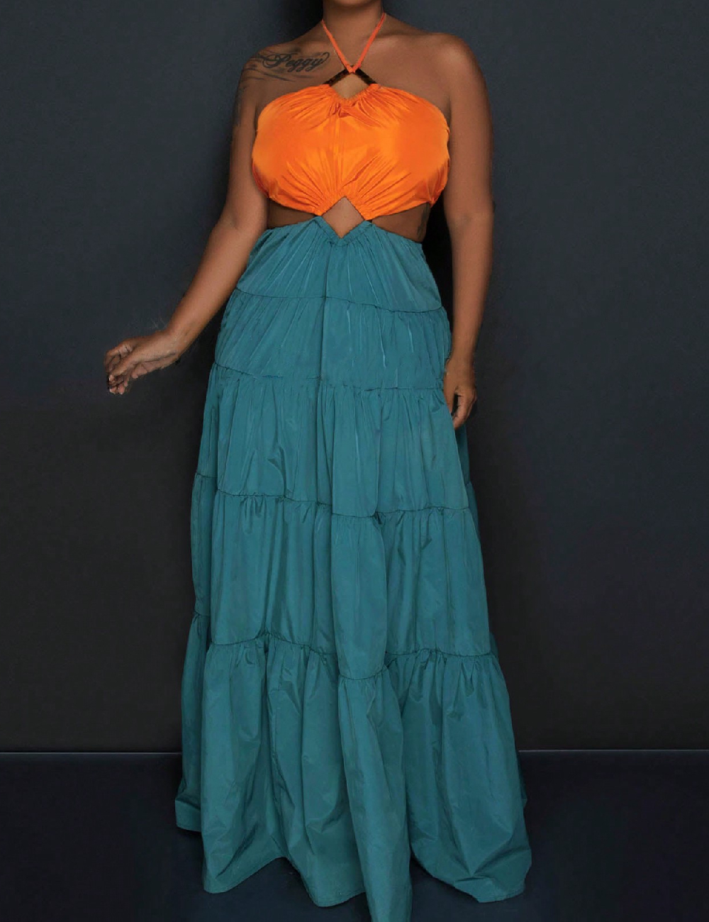 Rochie lunga SHEIN, turcoaz