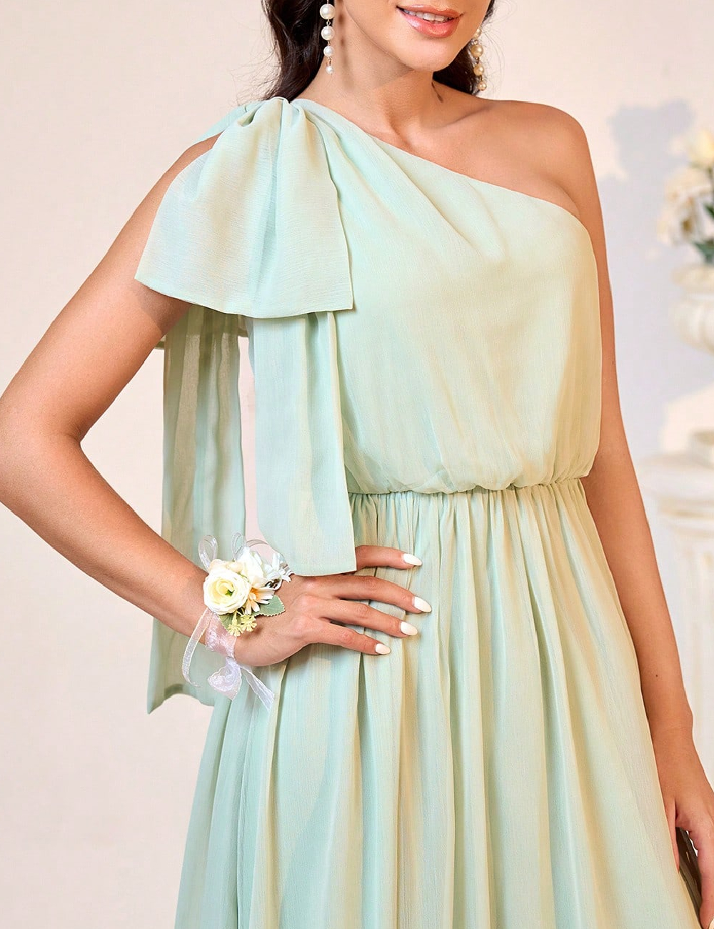 Rochie lunga SHEIN, verde - 1 | YEO