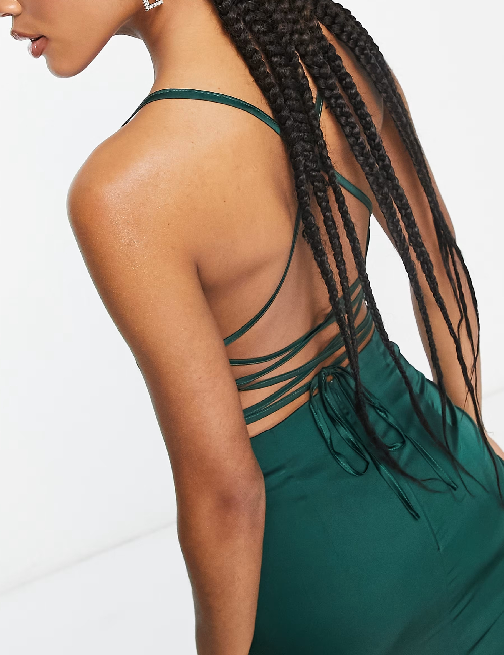 Rochie medie NAANAA, verde - 1 | YEO