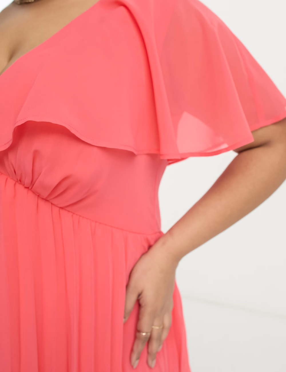 Rochie scurta ASOS Curve, roz - 1 | YEO