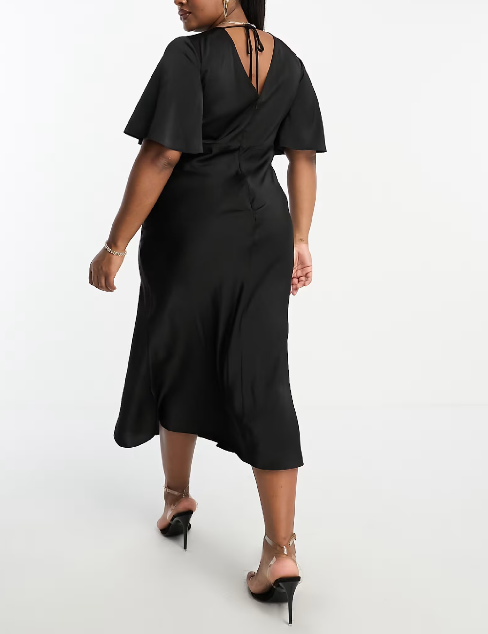 Rochie medie ASOS Curve, negru - 1 | YEO