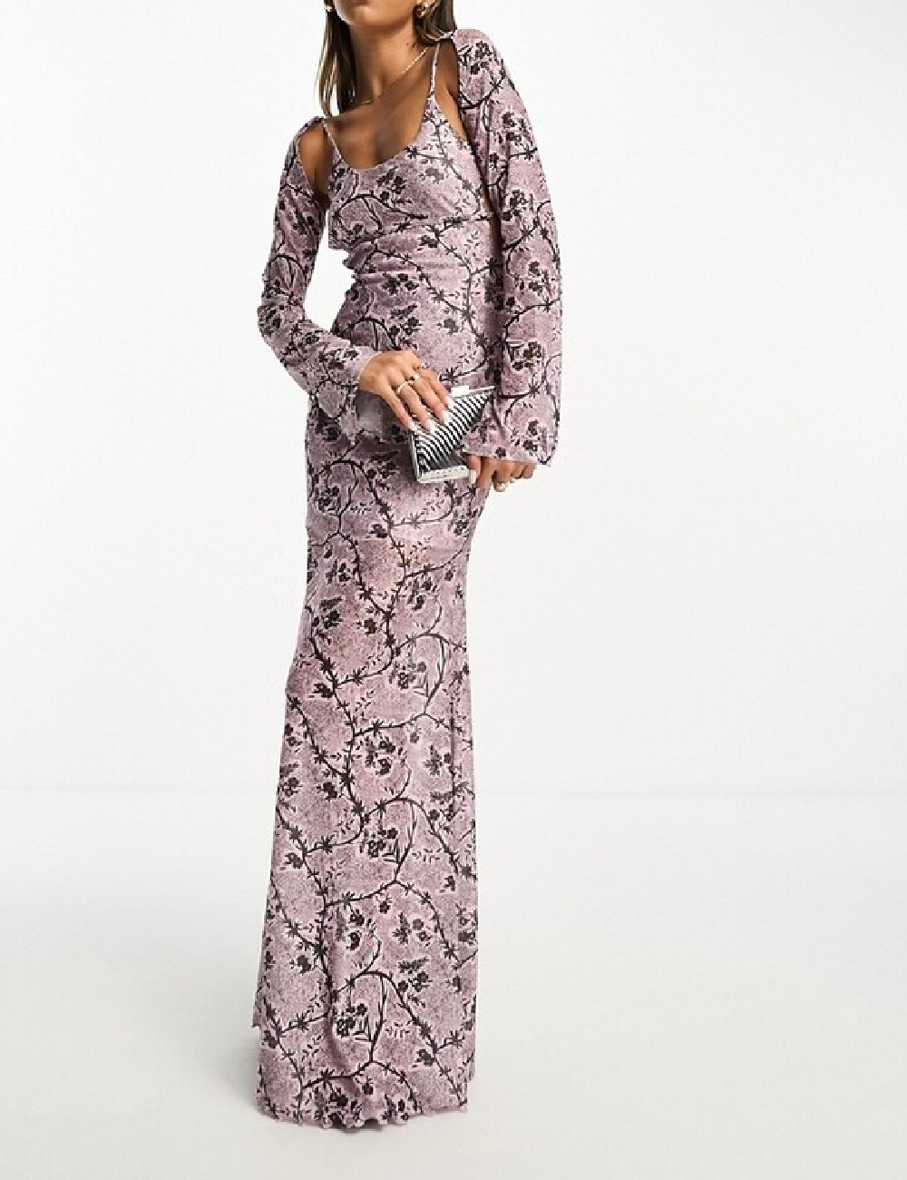 Rochie lunga Annorlunda, roz