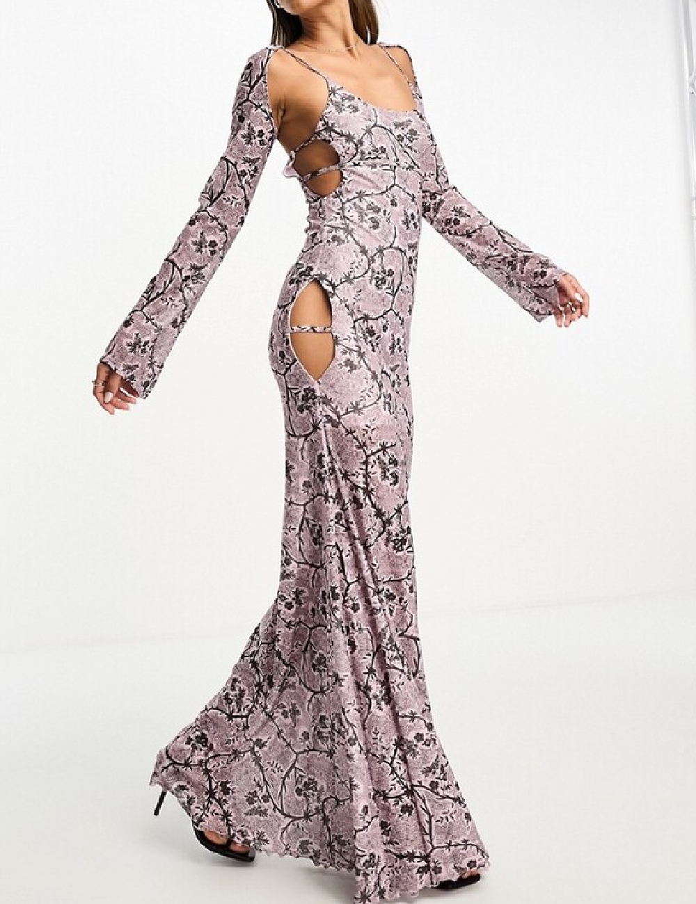 Rochie lunga Annorlunda, roz - 1 | YEO