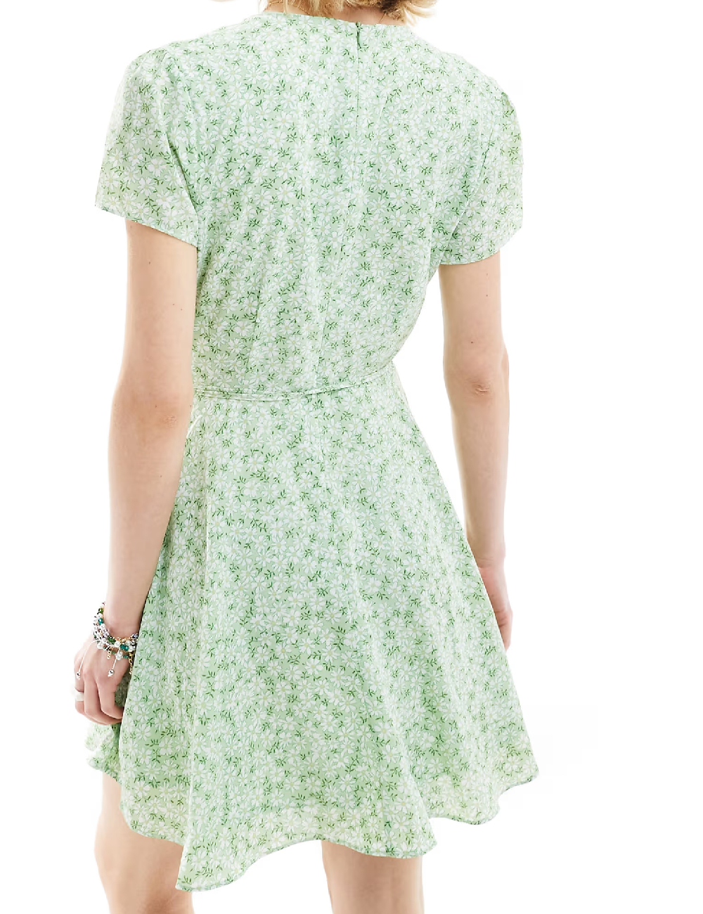 Rochie scurta Glamorous, verde - 1 | YEO