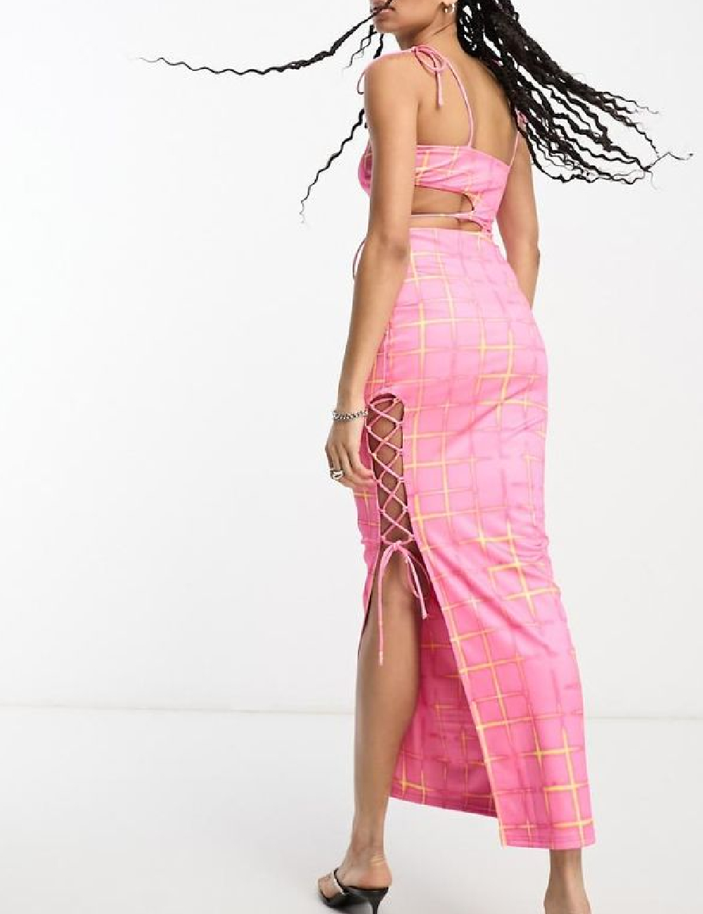 Rochie lunga Annorlunda, roz - 1 | YEO