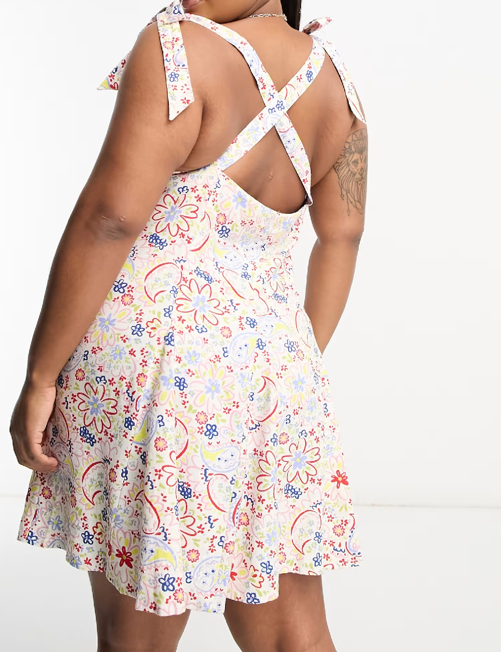 Rochie scurta ASOS Curve, floral print - 1 | YEO