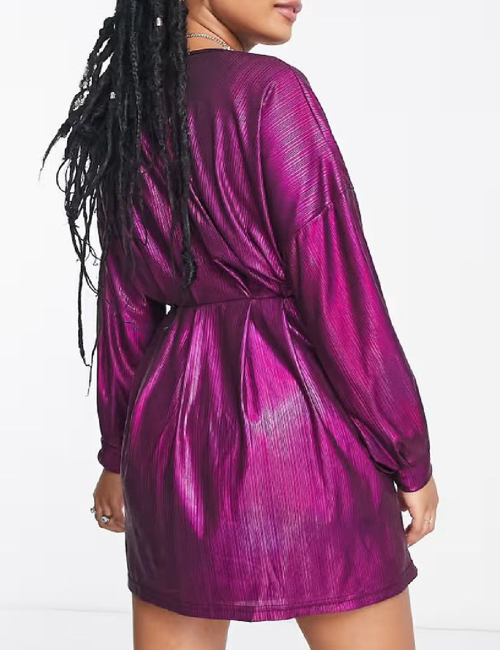 Rochie scurta extro&vert, mov - 1 | YEO