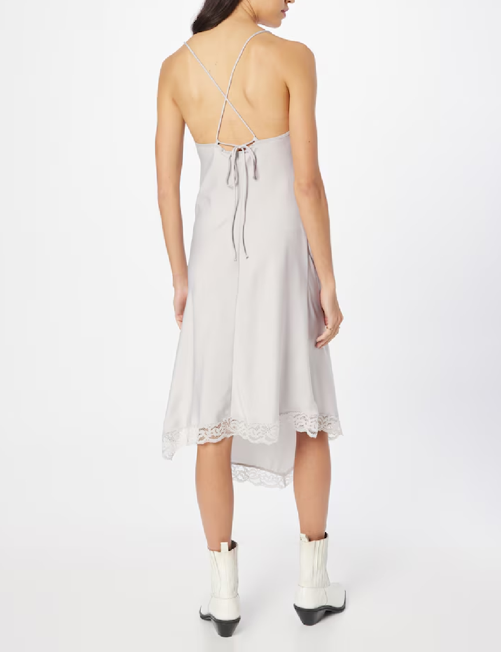 Rochie medie Weekday, gri deschis - 1 | YEO