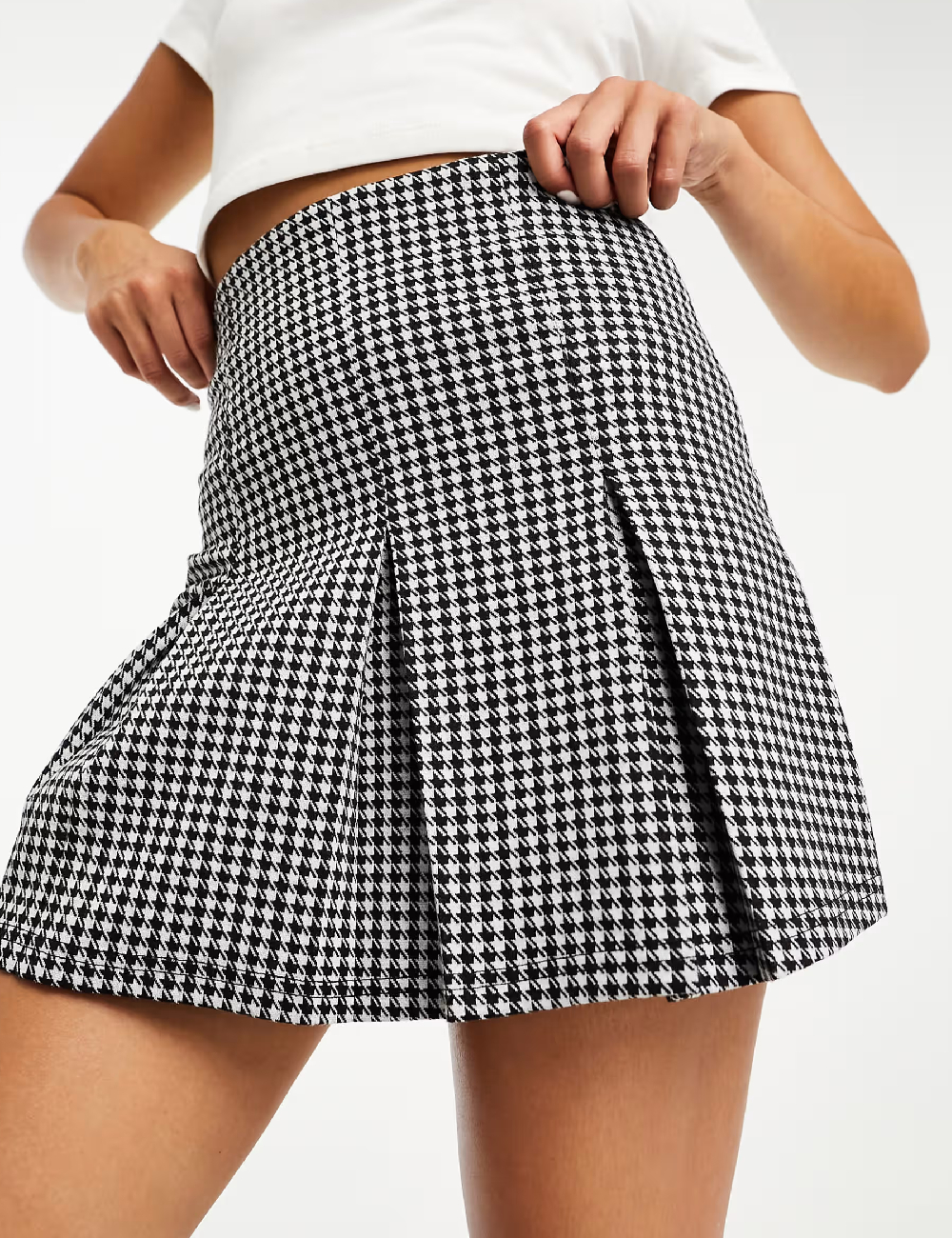 Fusta ASOS, alb/negru - 1 | YEO