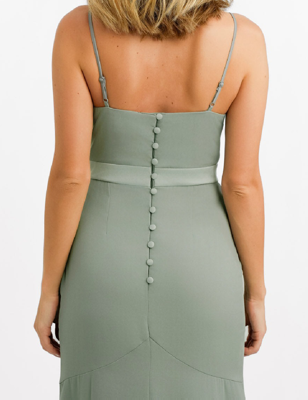 Rochie lunga ASOS, verde - 1 | YEO