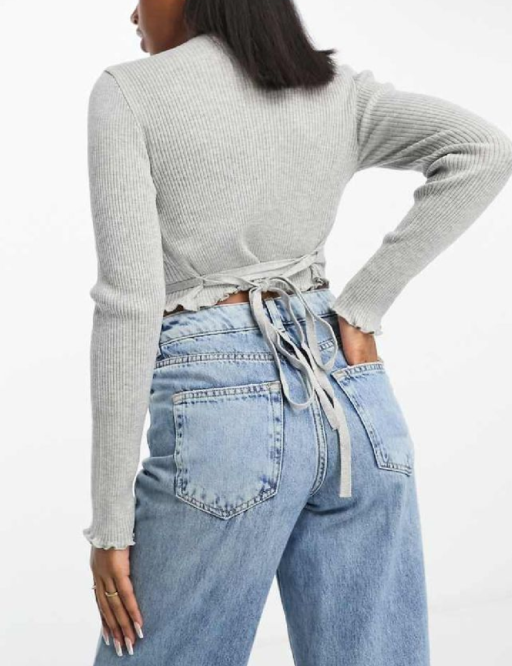 Top Stradivarius, gri - 1 | YEO