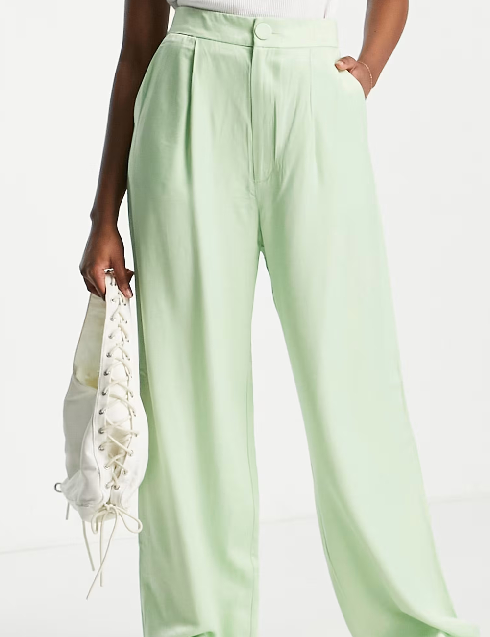 Pantaloni Stradivarius, verde - 1 | YEO