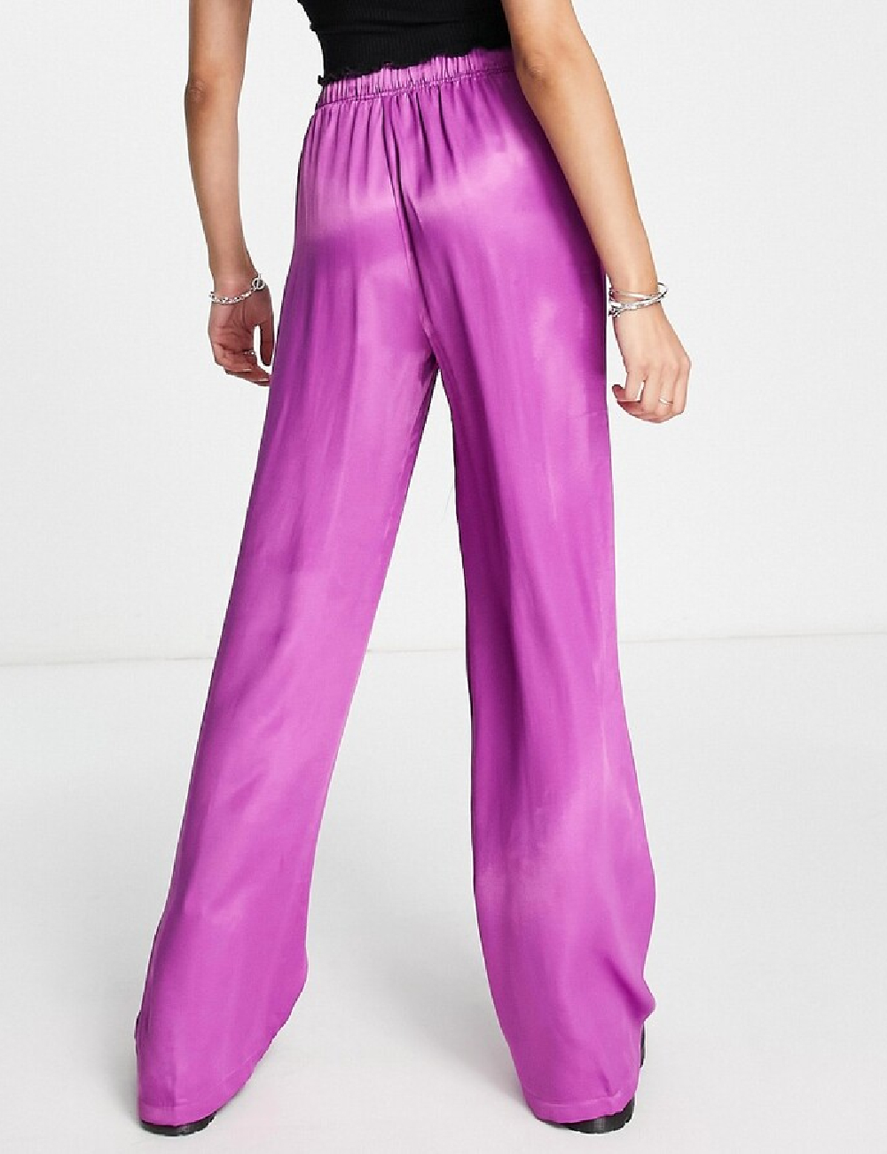 Pantaloni Bershka, mov - 1 | YEO