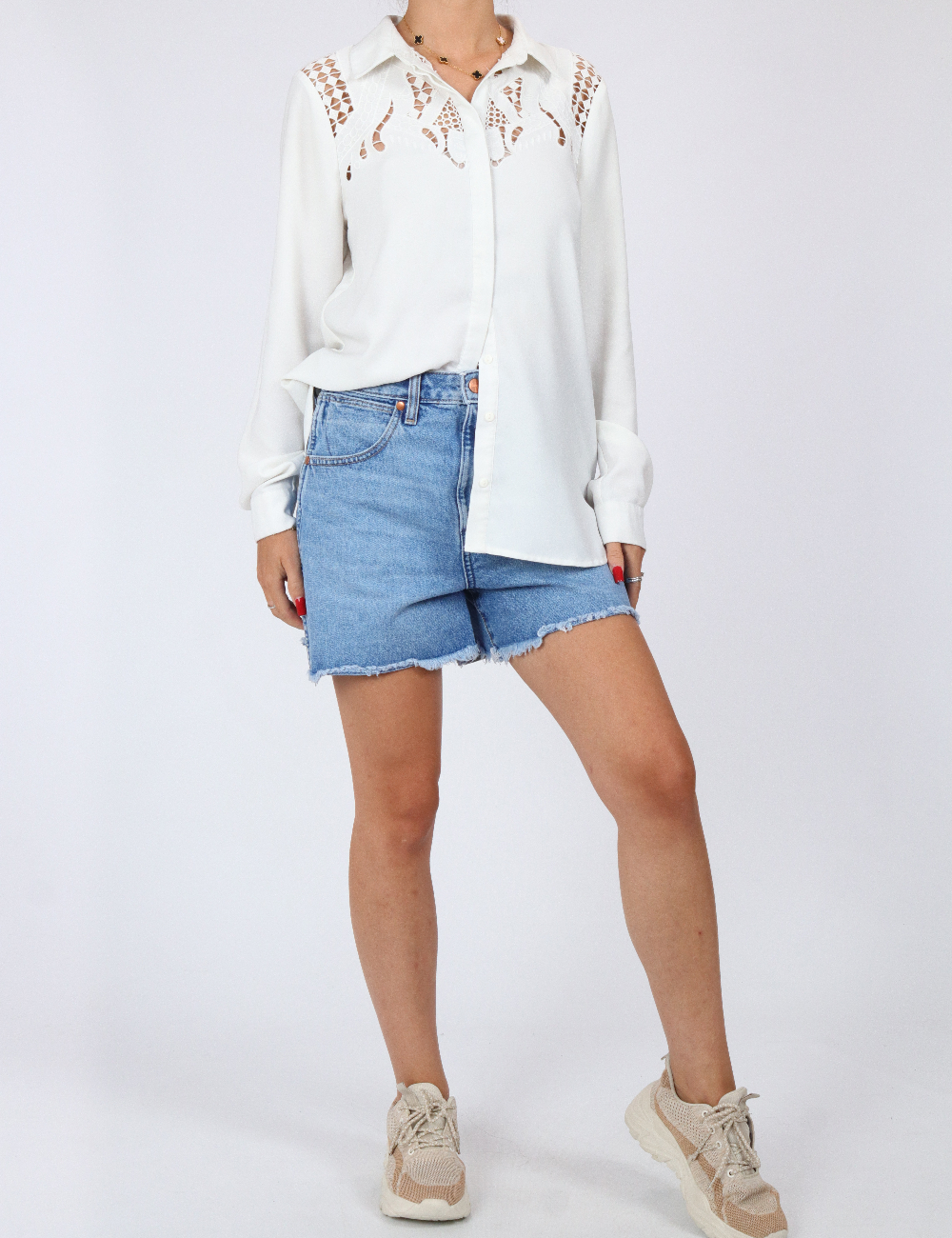 Camasa River Island, alb - 1 | YEO