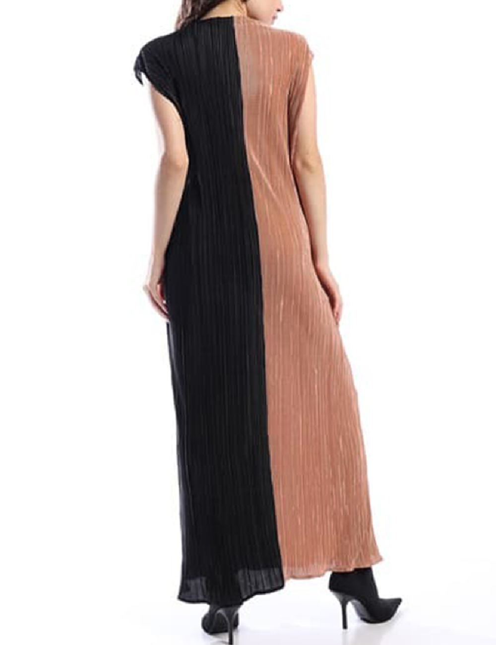 Rochie lunga ASOS, negru/maro - 1 | YEO