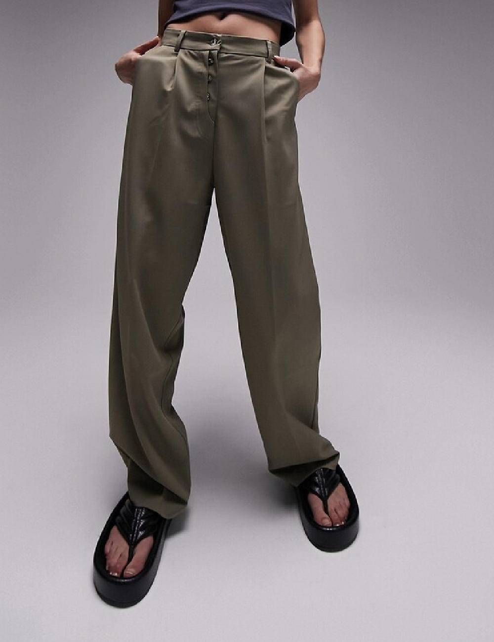 Pantaloni Top Shop, verde