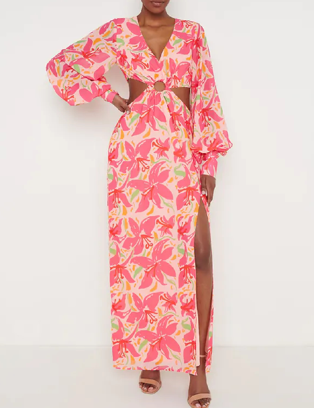 Rochie lunga Pretty Lavish, mix culori - 1 | YEO