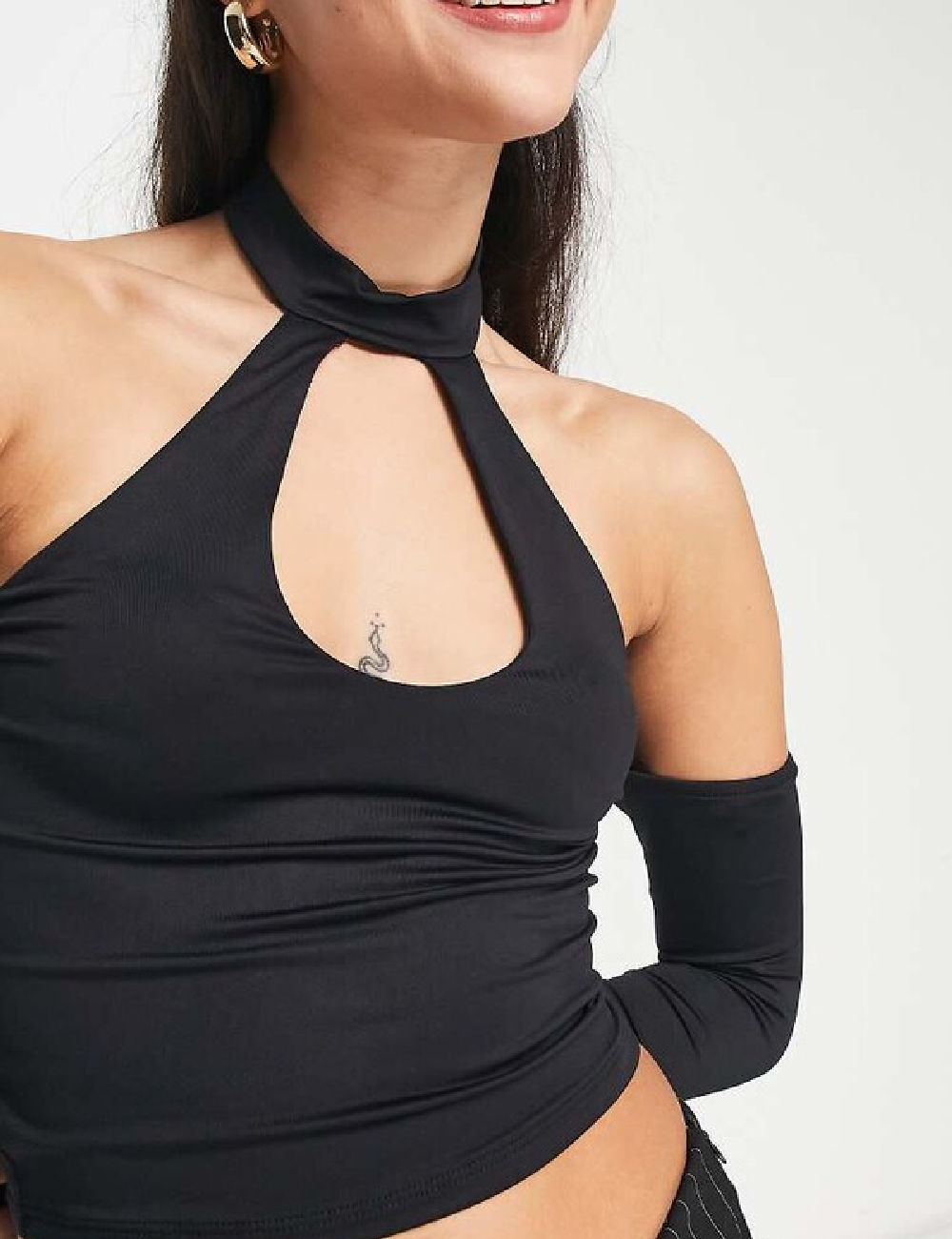 Top Bershka, negru - 1 | YEO