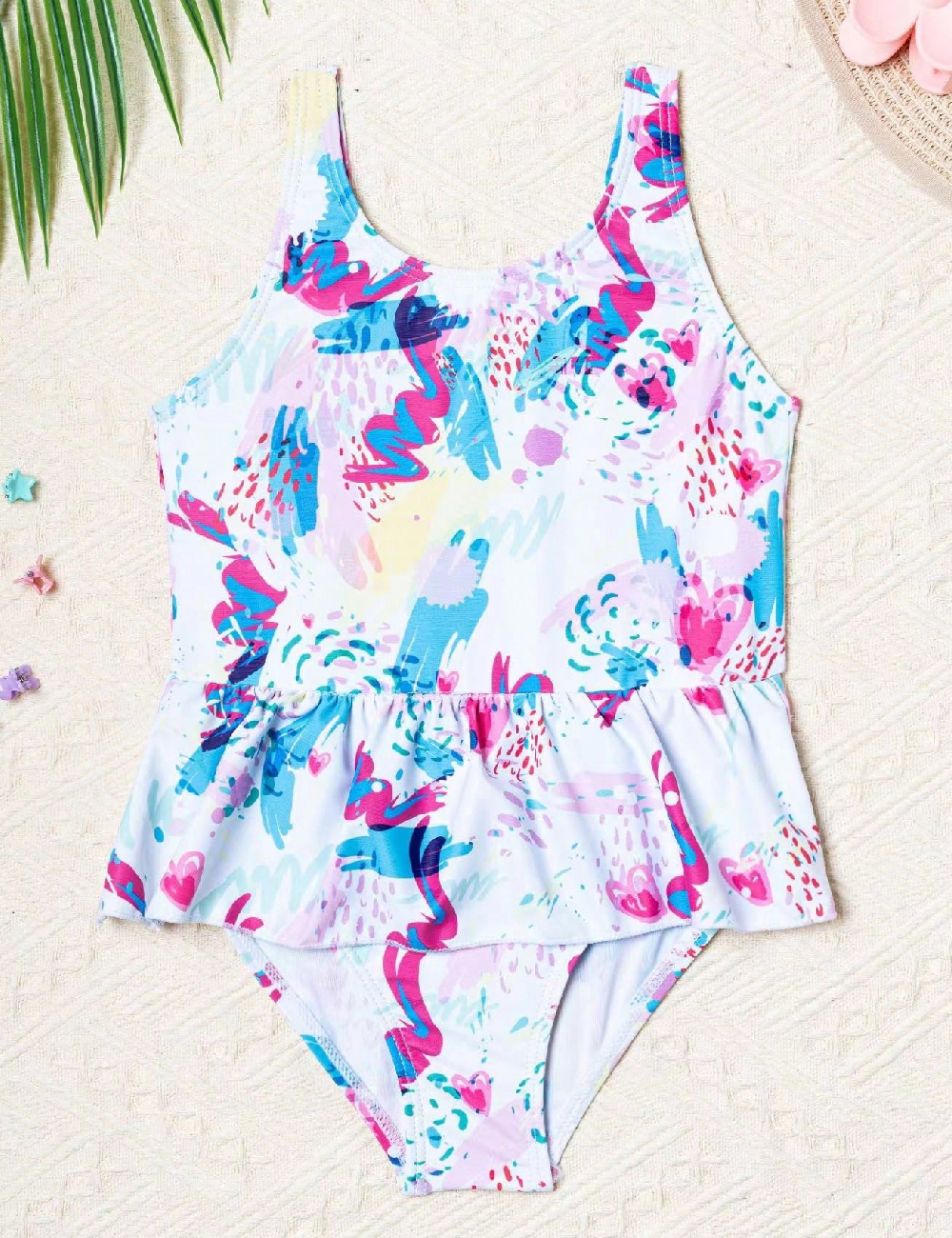 Costum de baie Shein Kids, mix culori