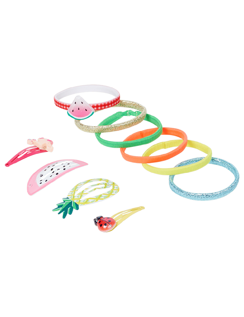 Set clame de par 10 bucati Little Concepts, mix culori