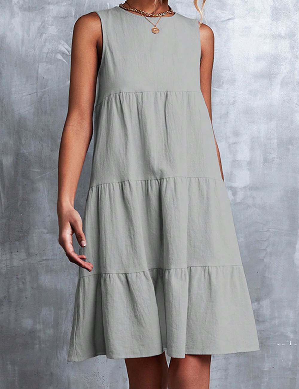 Rochie scurta SHEIN, gri