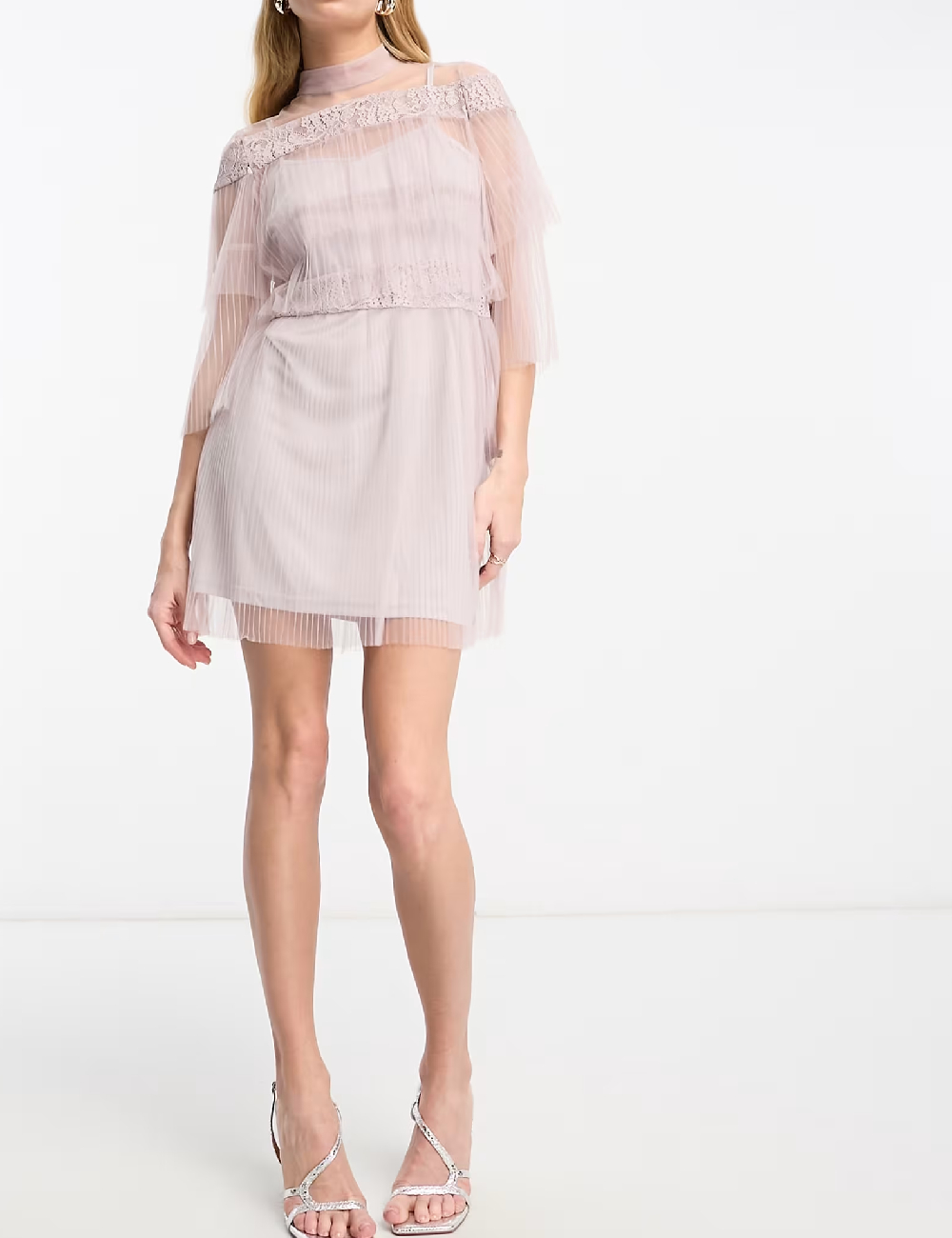 Rochie scurta True Decadence, roz - 1 | YEO