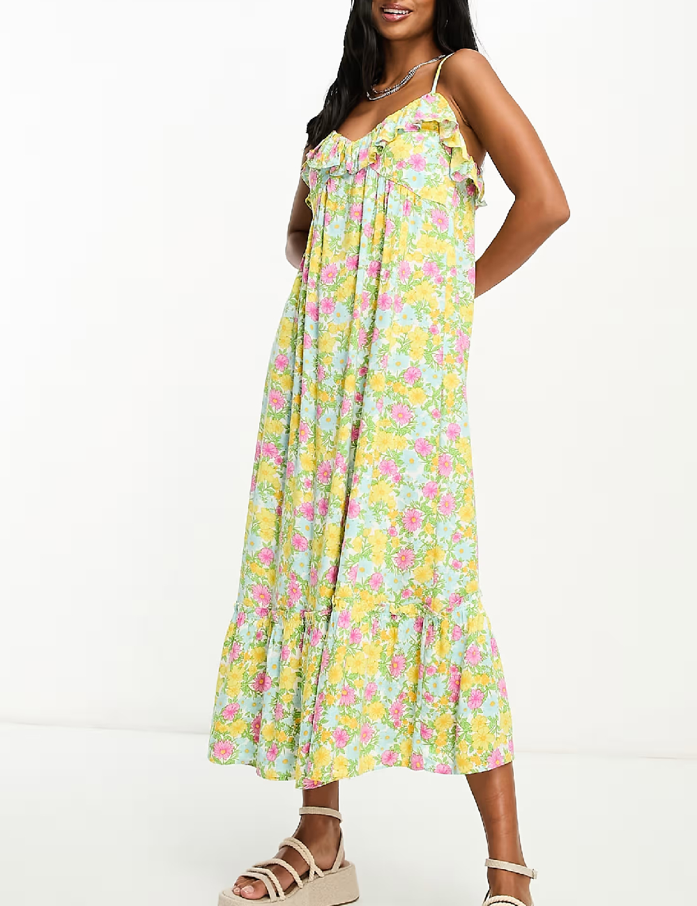 Rochie lunga Miss Selfridge, floral print - 1 | YEO