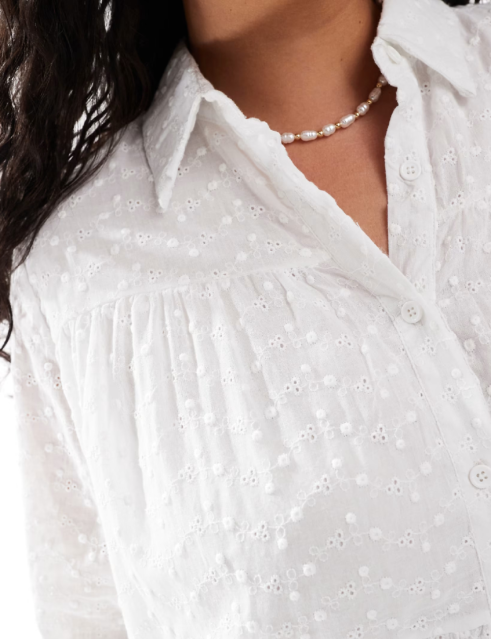 Rochie scurta IN THE STYLE Plus Size, alb - 1 | YEO