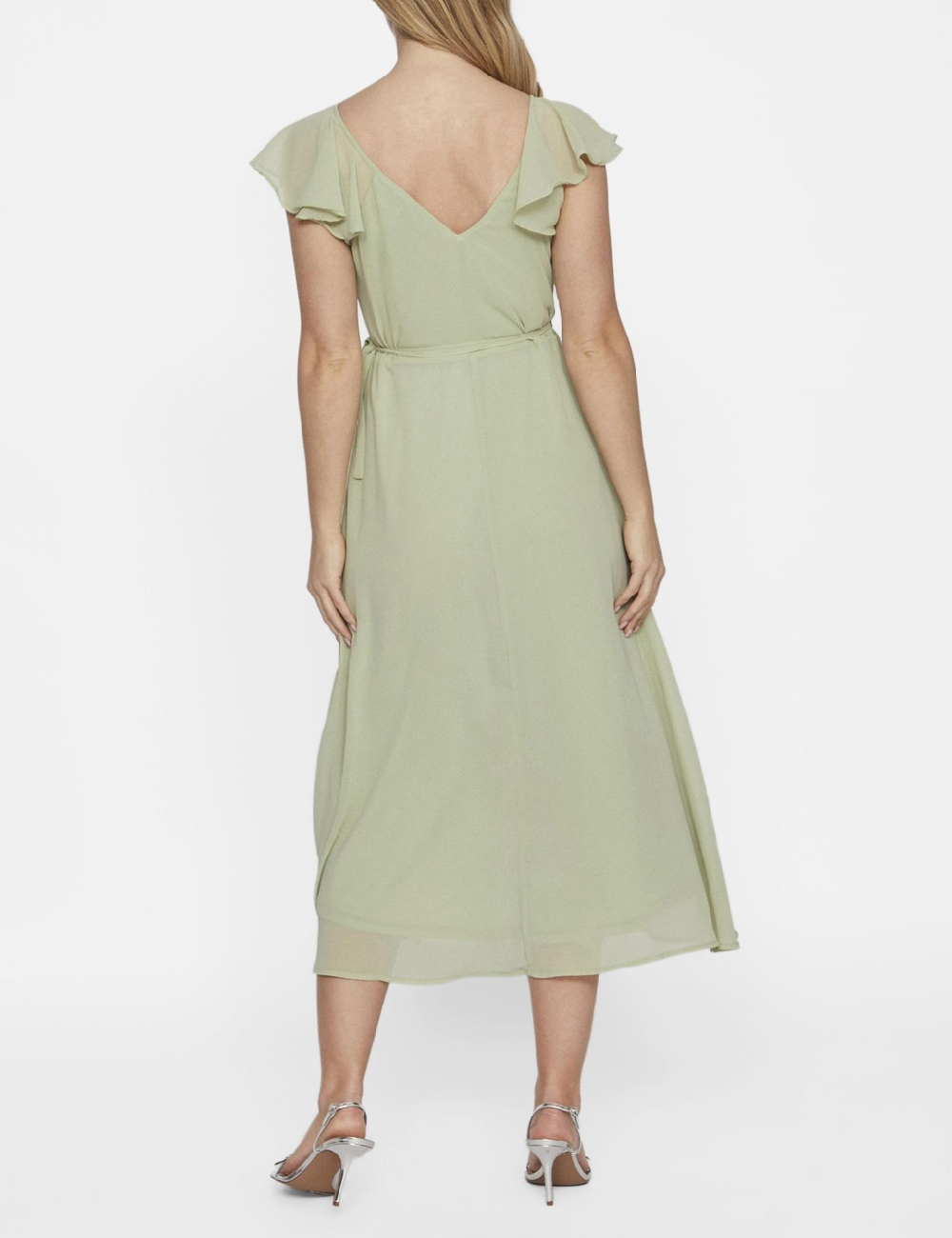 Rochie medie Vila, verde - 1 | YEO