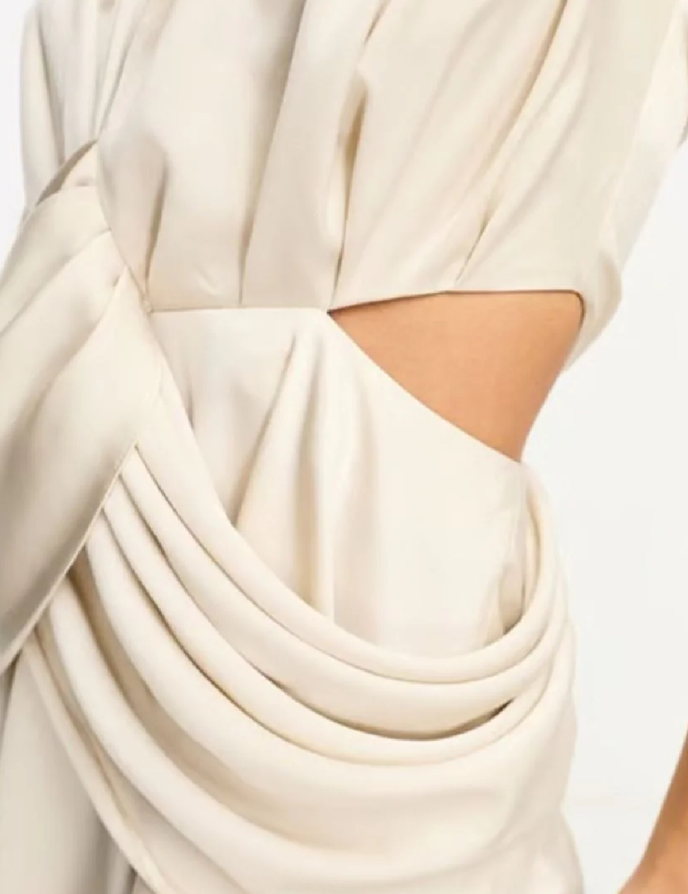 Rochie scurta ASOS, crem - 1 | YEO