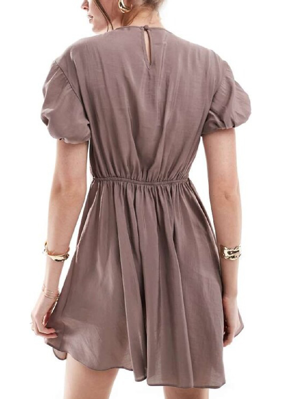 Rochie scurta ASOS, maro - 1 | YEO