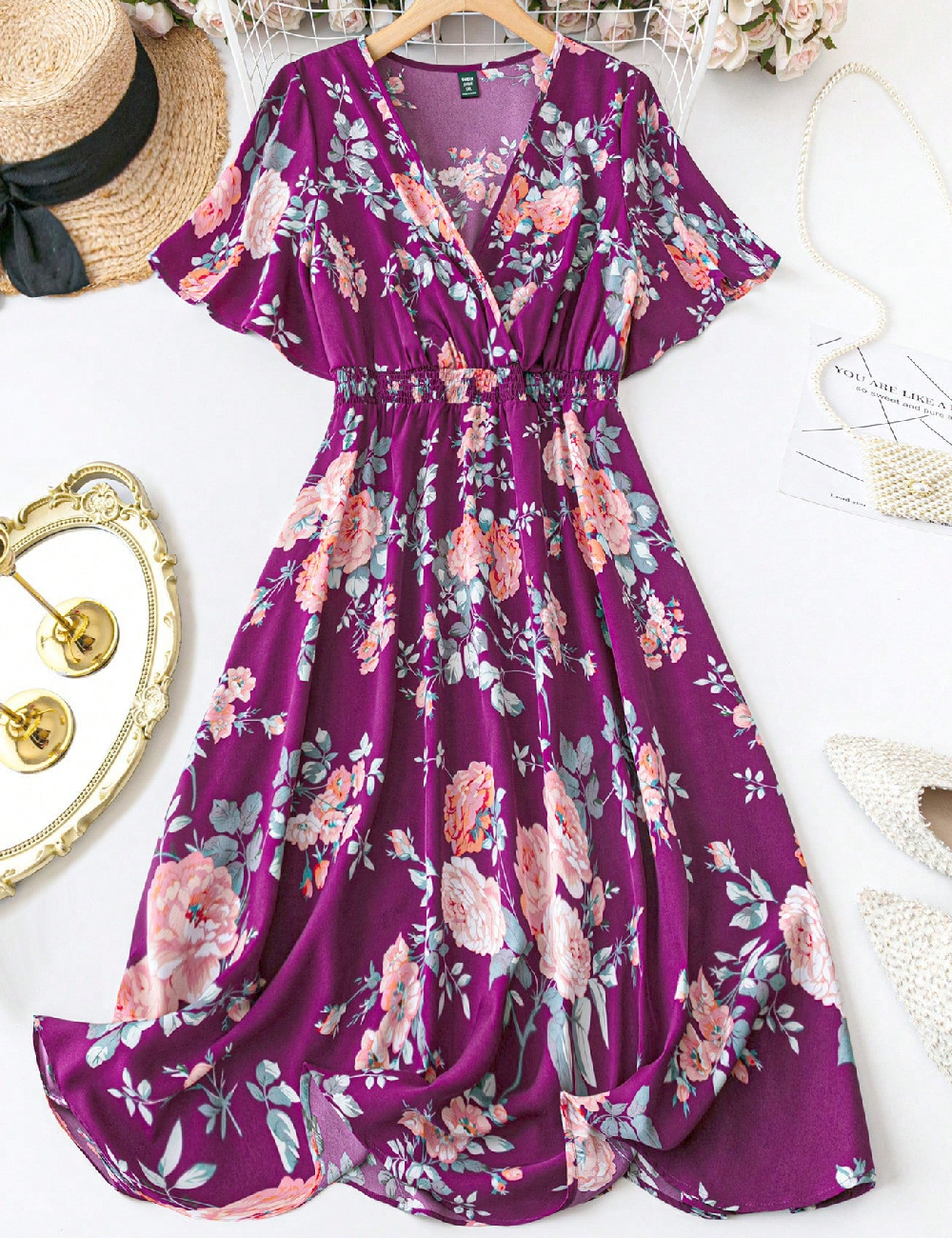 Rochie medie SHEIN, mov