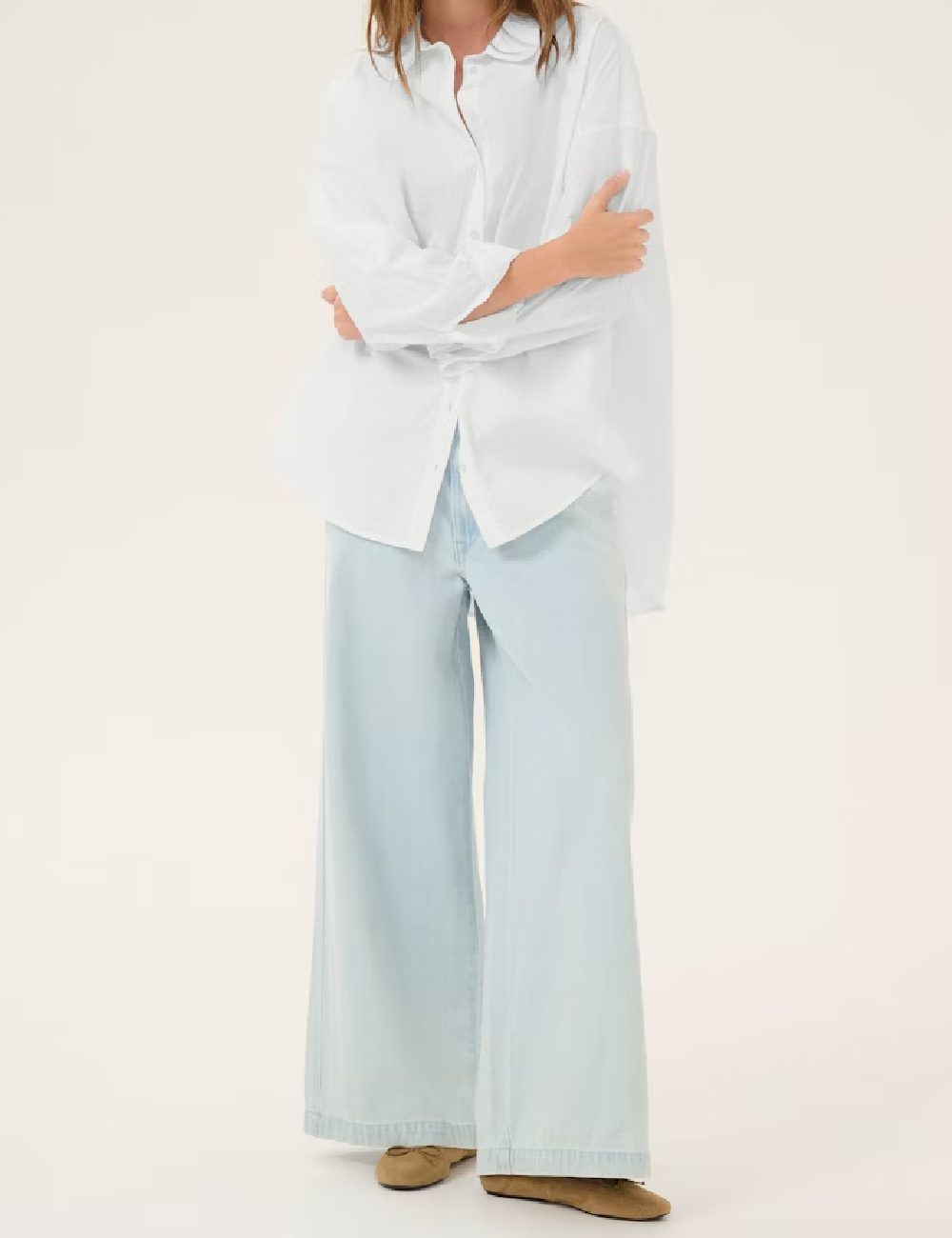 Camasa Oversize My Essential Wardrobe, alb