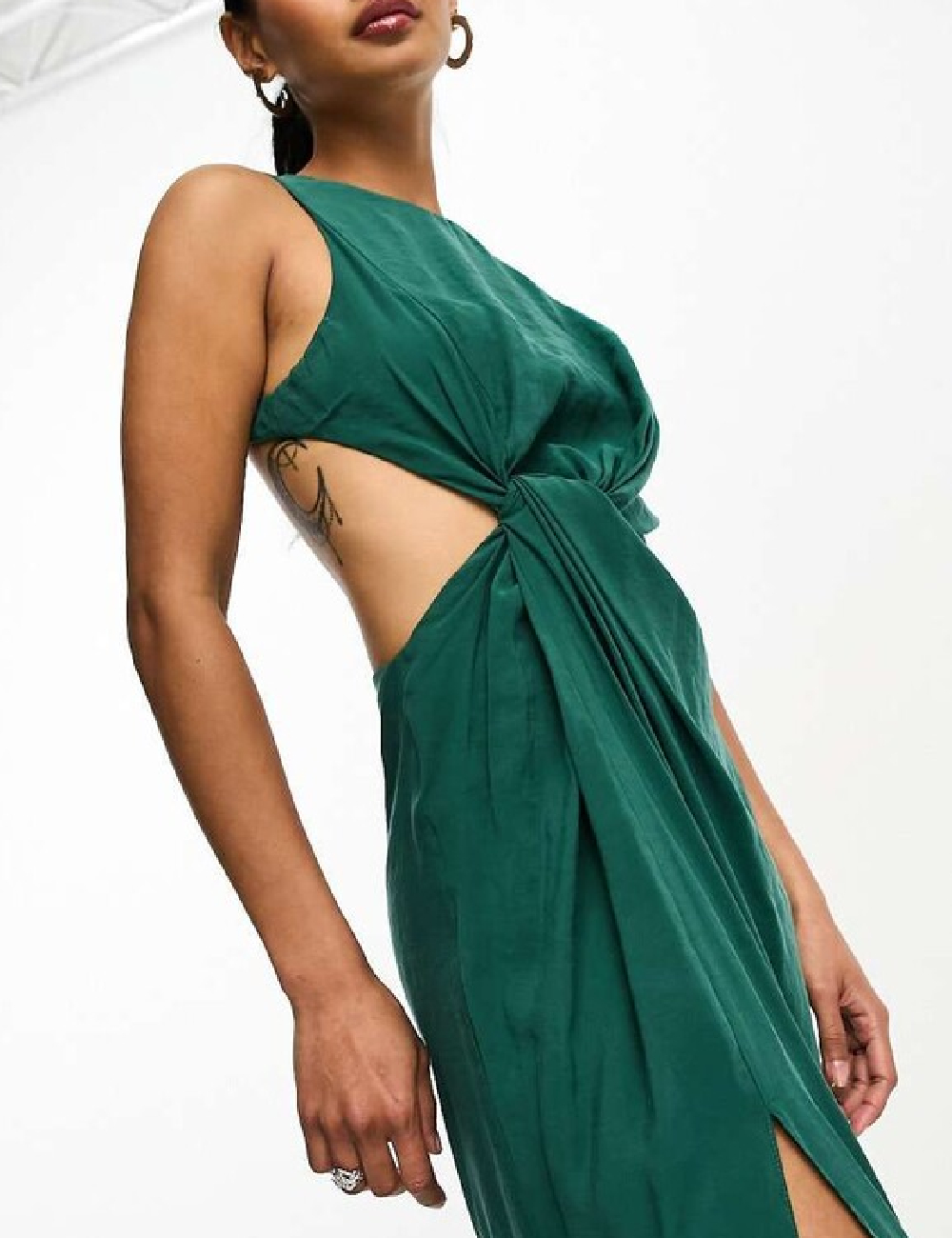 Rochie lunga ASOS, verde - 1 | YEO