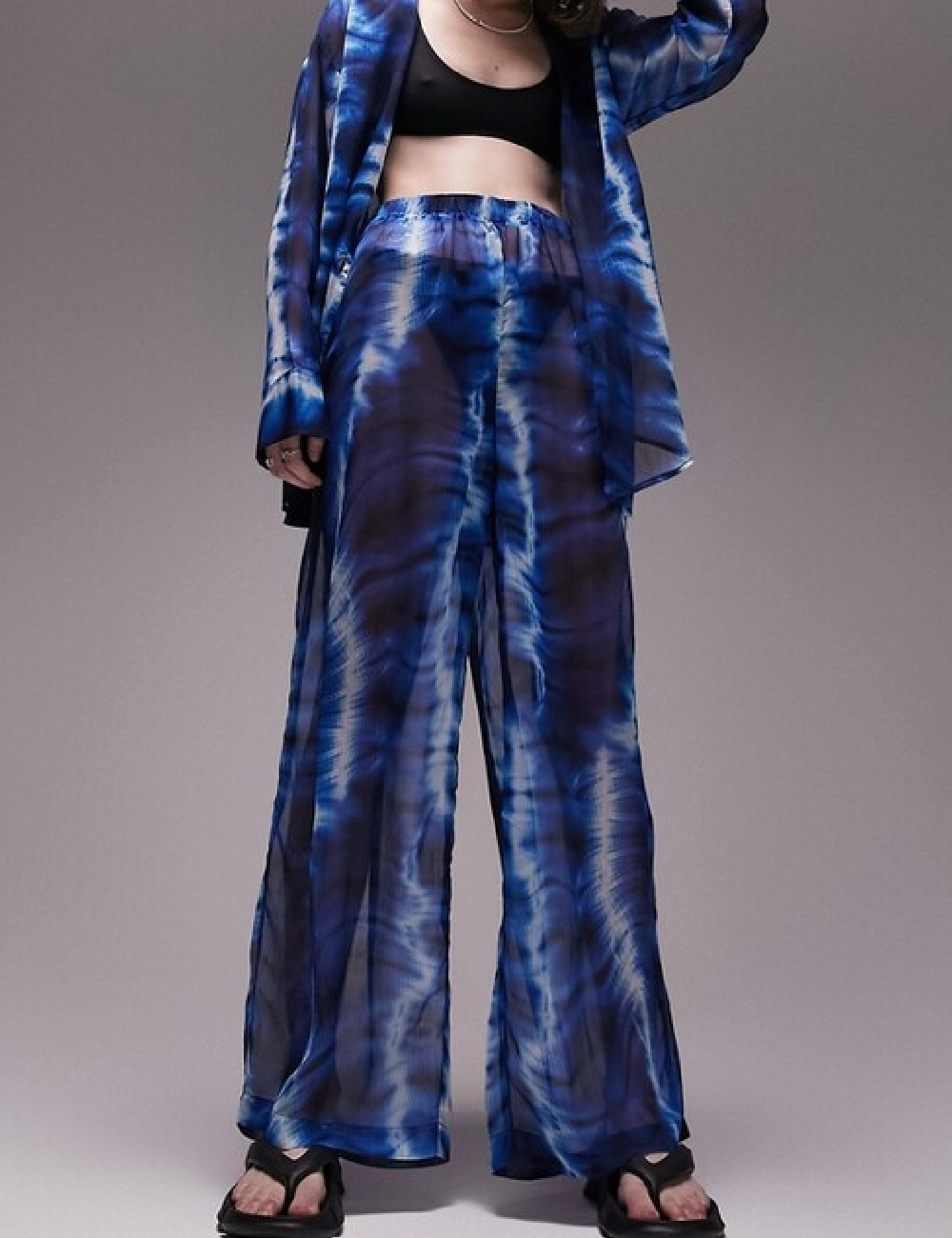 Pantaloni de plaja Top Shop, albastru