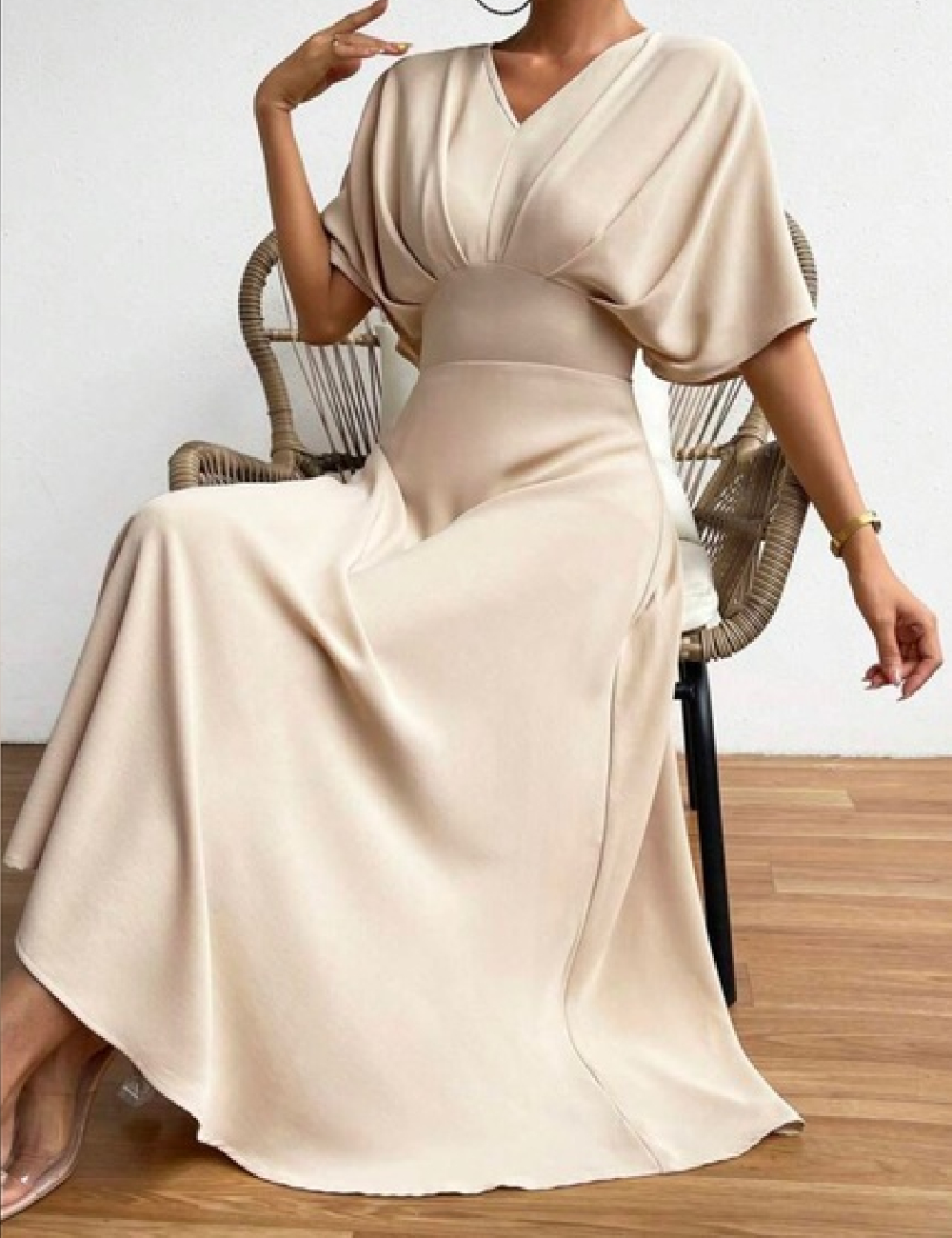 Rochie lunga SHEIN, bej