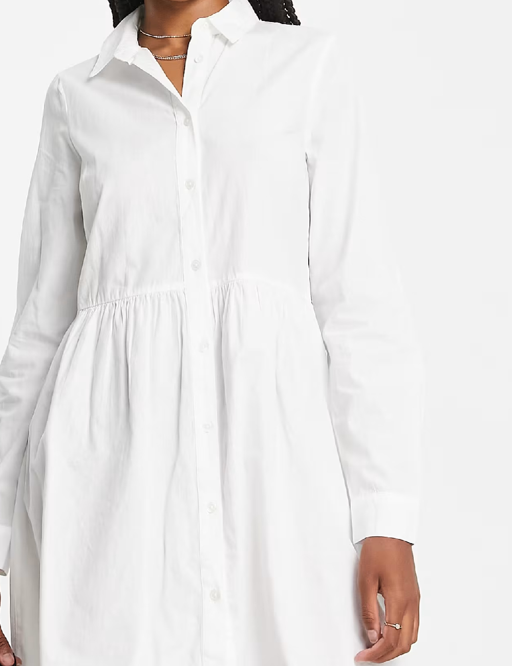 Rochie scurta ASOS, alb - 1 | YEO