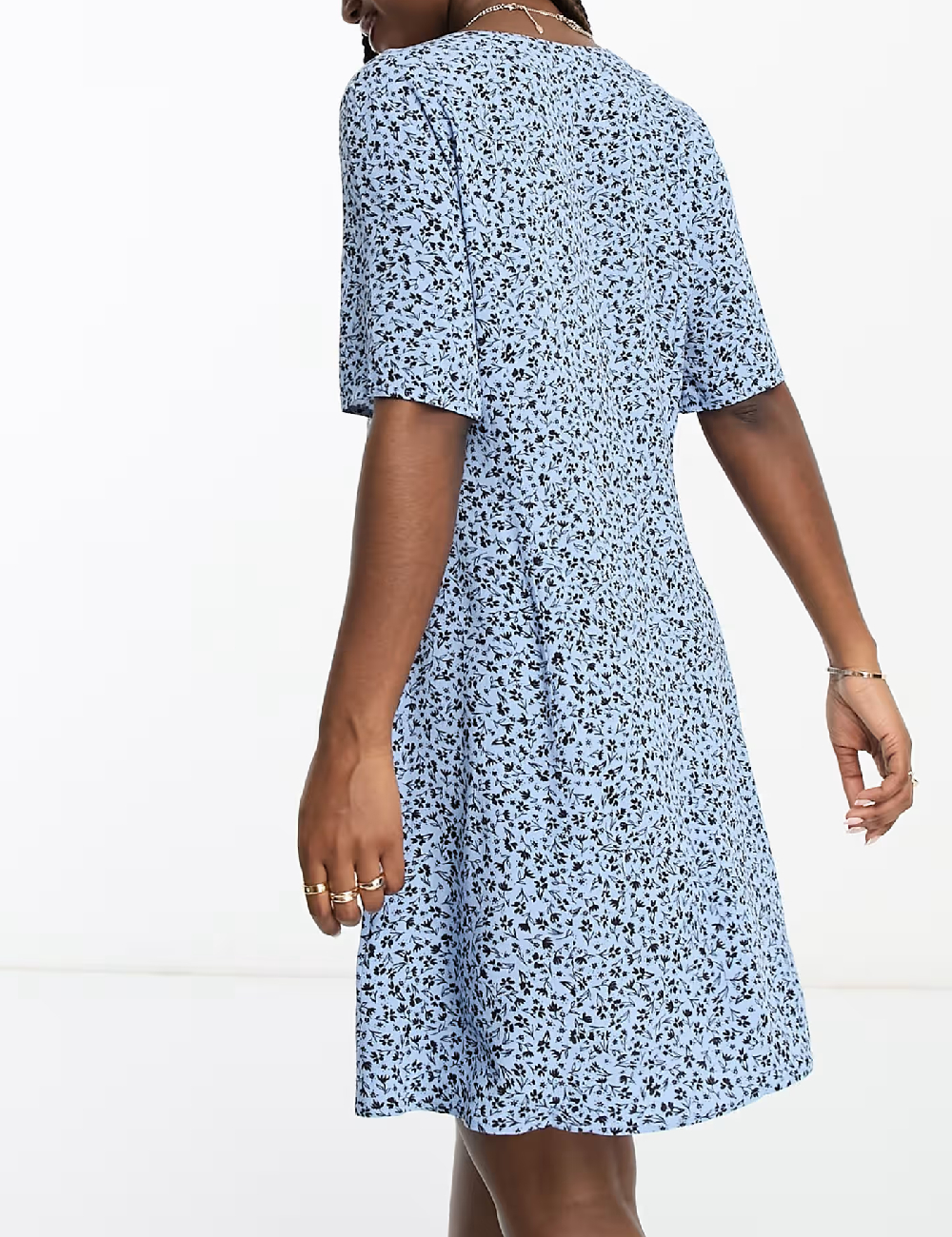 Rochie scurta Monki, albastru - 1 | YEO