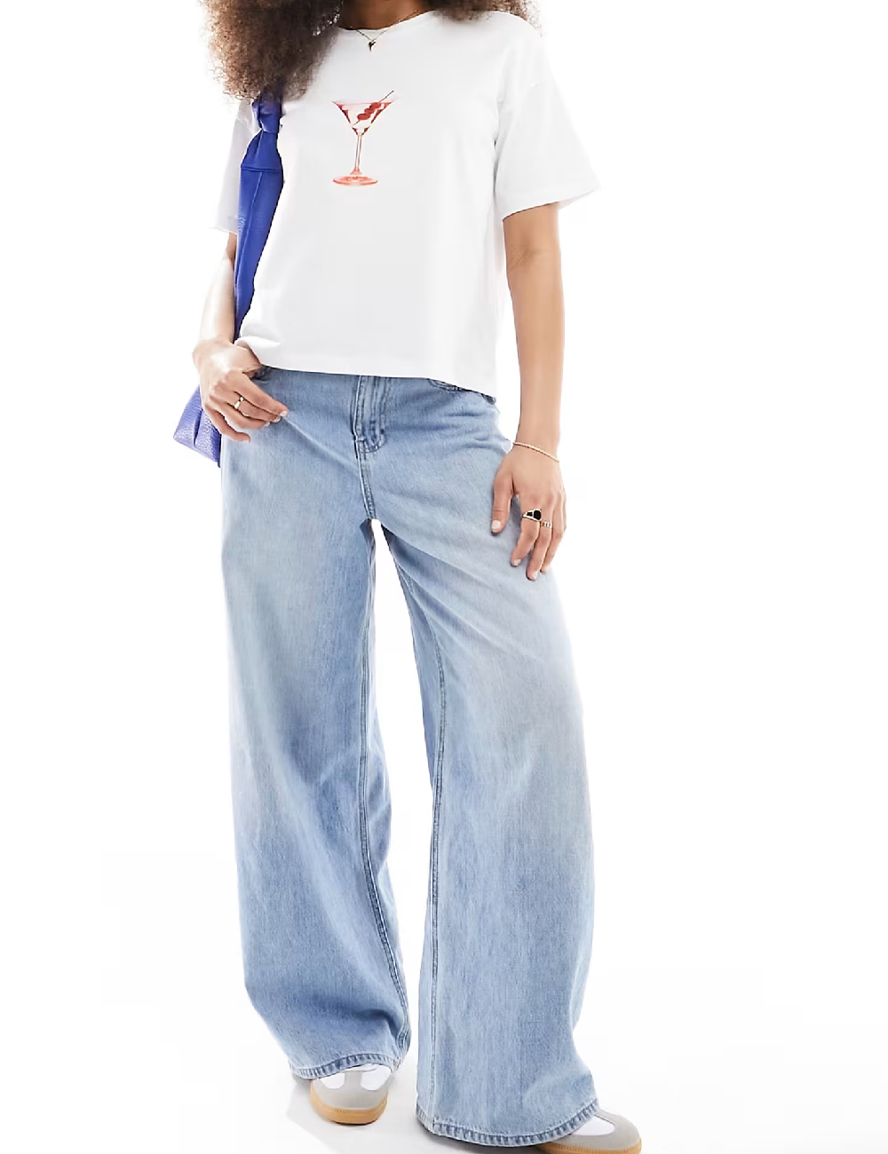 Tricou Oversize ASOS, alb - 1 | YEO