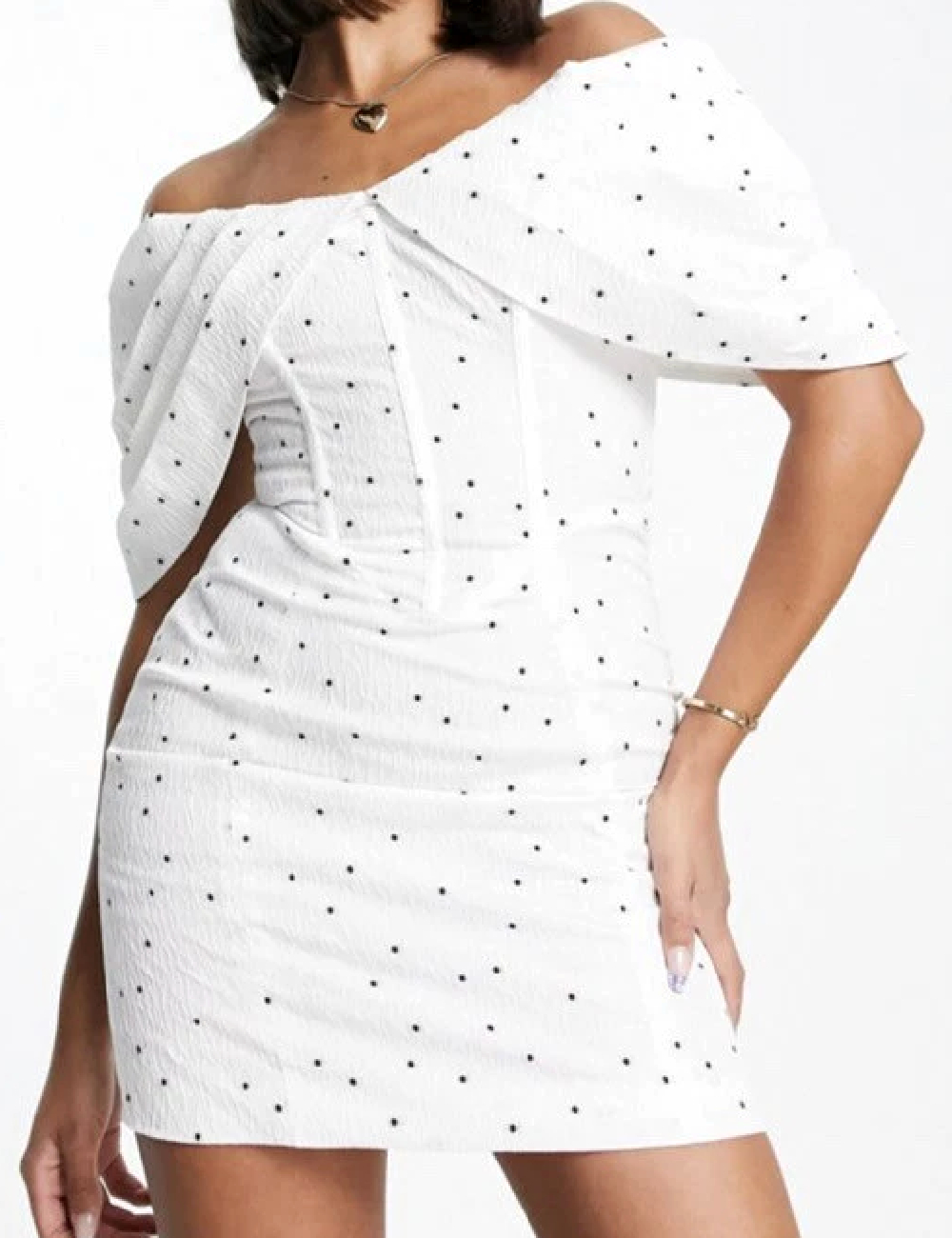 Rochie scurta ASOS, alb - 1 | YEO
