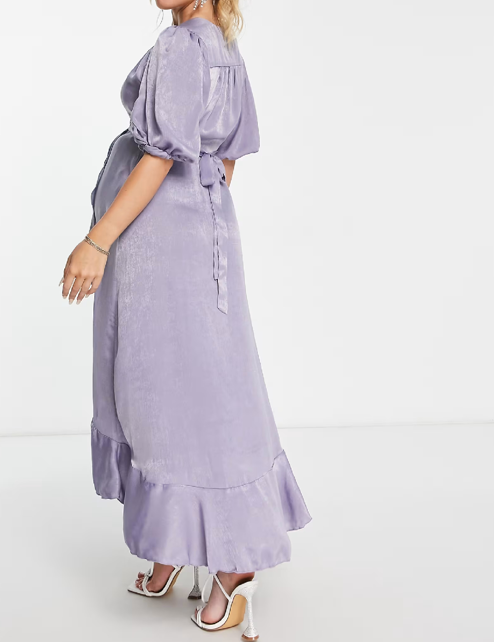 Rochie lunga Flounce London Maternity, mov - 1 | YEO