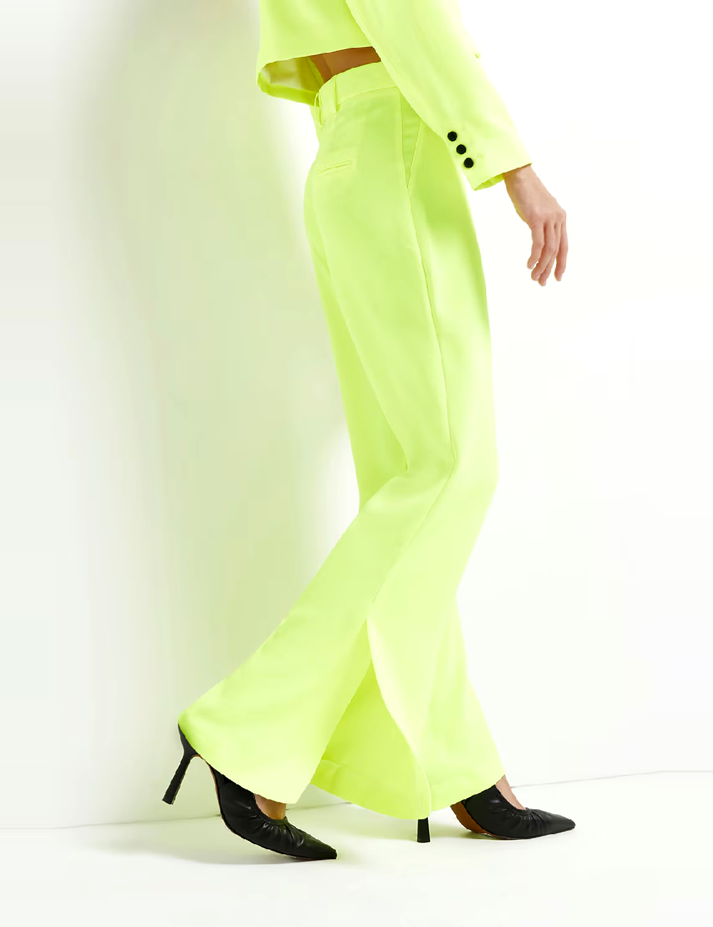Pantaloni River Island, verde - 1 | YEO
