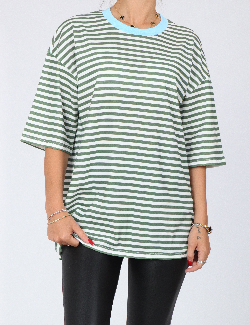 Tricou Oversize ASOS, verde